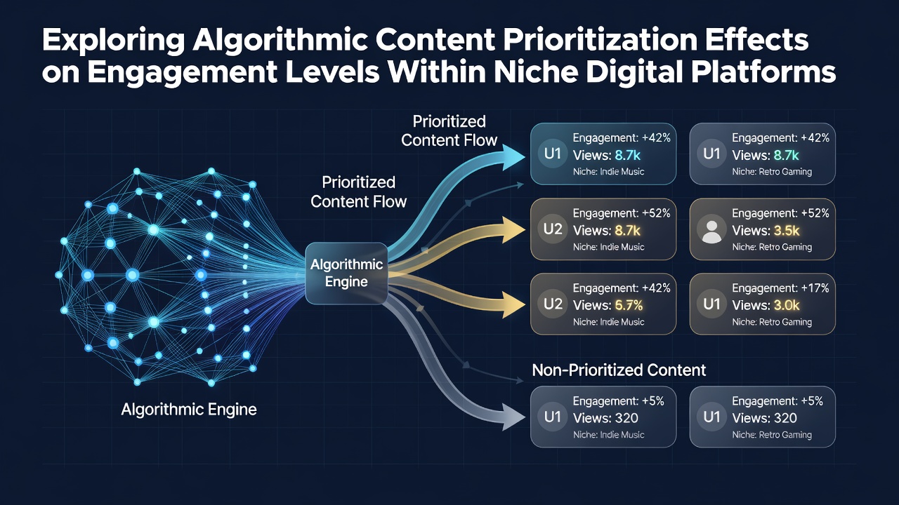 Exploring Algorithmic Content Prioritization Effects on Engagement Levels Within Niche Digital Platforms